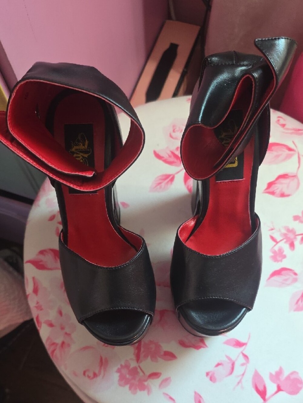 Kvd Black Platform Block Heel Sandals - Women - Picture 2 of 5